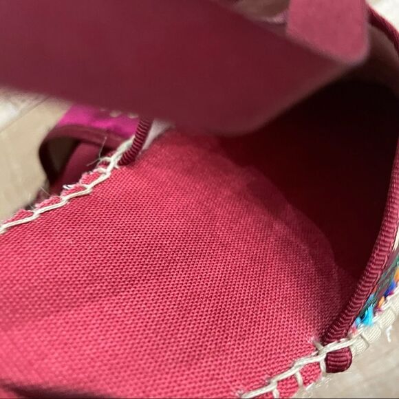 VIDORRETA Silk Embroidered Lace Up Espadrille NWOT - Picture 9 of 14